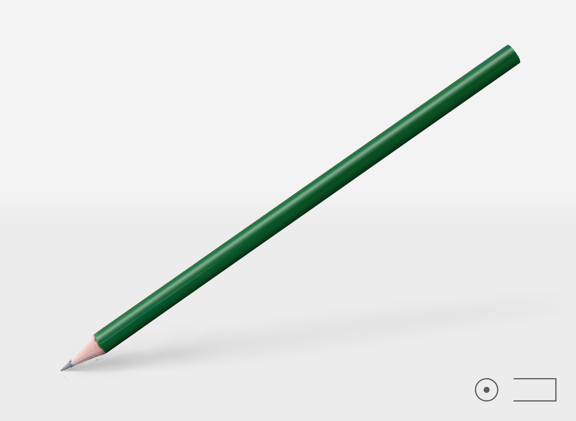 Bleistift 0238, dunkelgrün (Pantone 349), rund