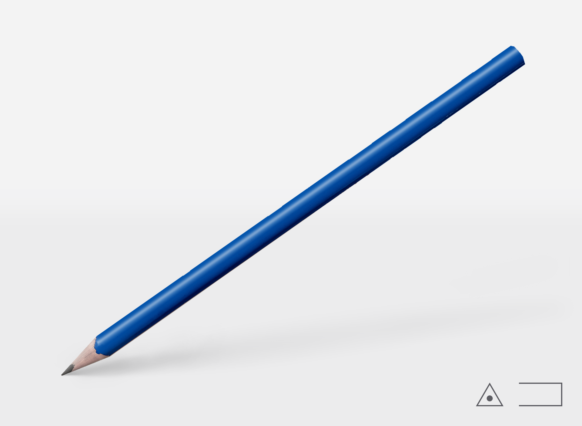 Bleistift 0249, dunkelblau dreieckig