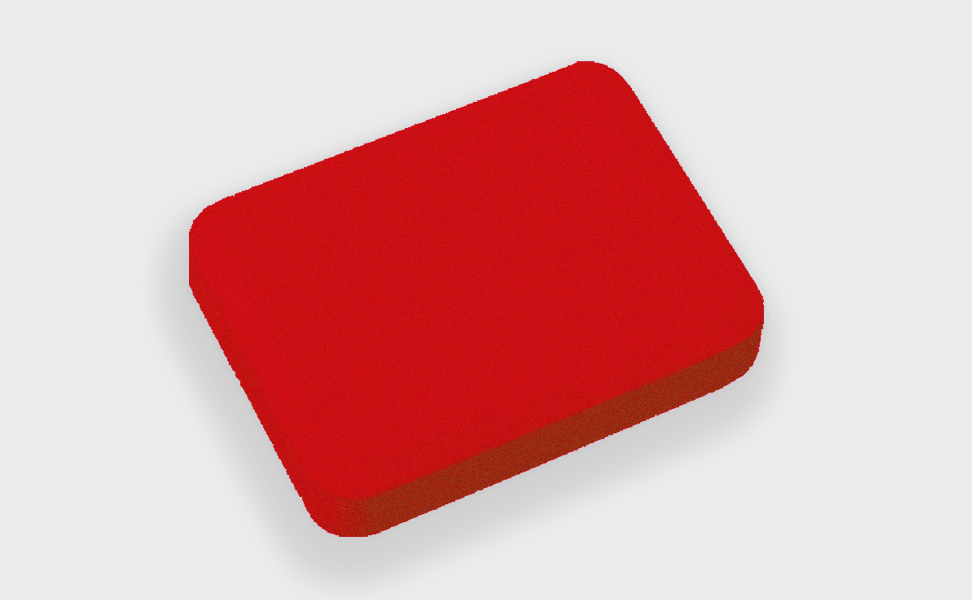 Radiergummi 40 x 30 mm rot Radiergummi 40 x 30 mm rot