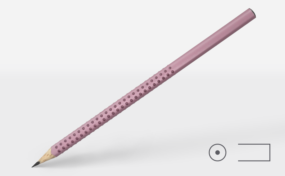 Faber-Castell Grip 2001 rose shadows, B (2027) Faber-Castell Grip 2001 rose shadows, B (2027)