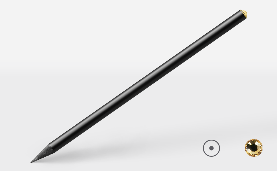 0264-Listenansicht-mit-Iconset-486x300px-1-0 Bleistift 0264, schwarz, rund, Preciosa® Kristall Gold