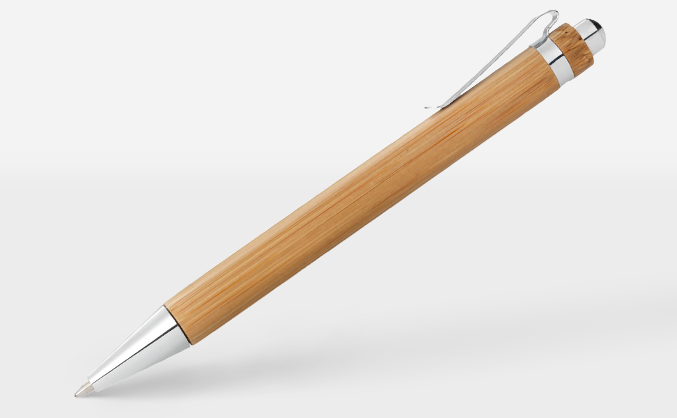 Bambus-Kugelschreiber Schreibfarbe schwarz (5202)