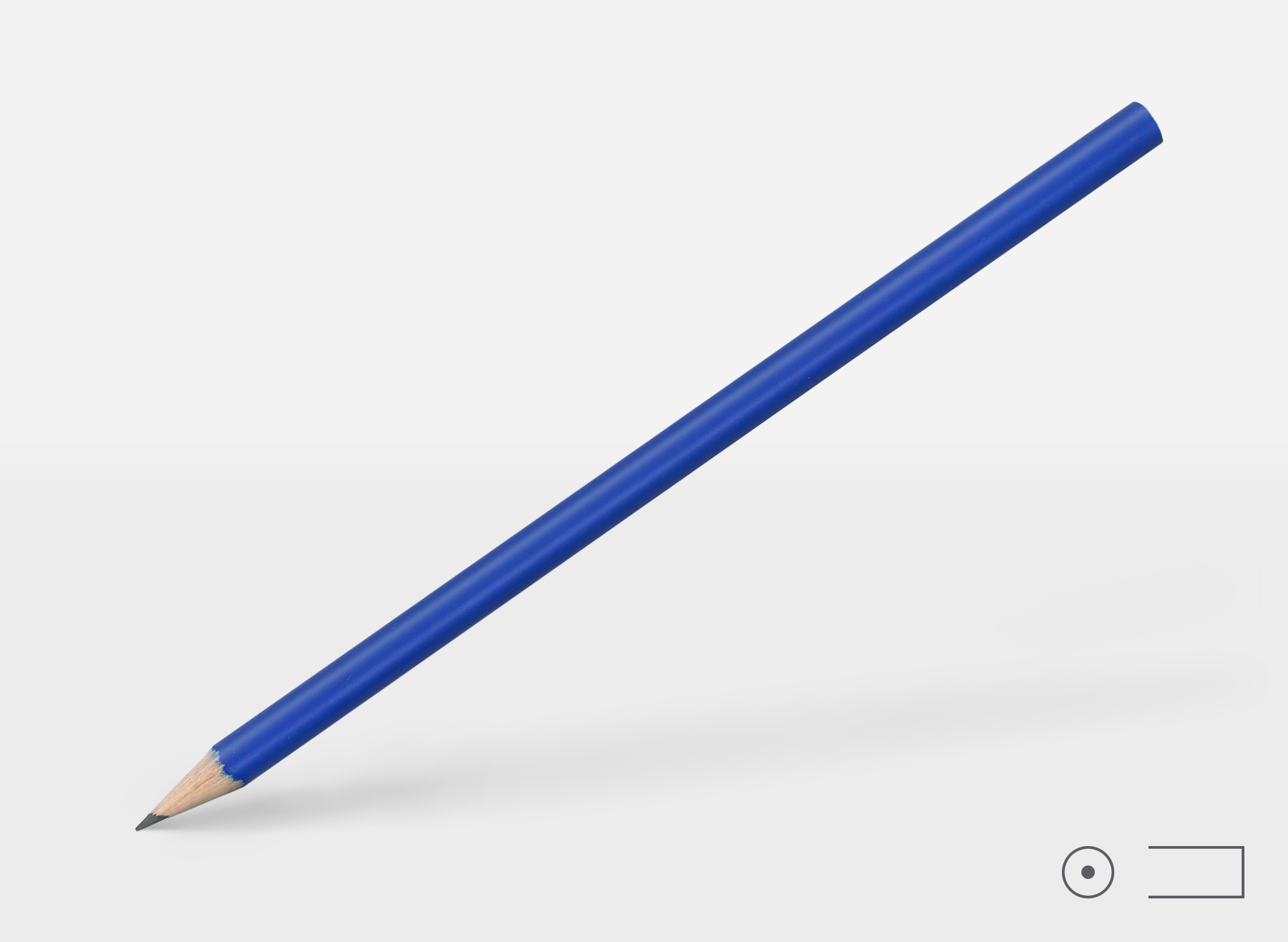 Bleistift 0113, Pantone 4153 blau, rund