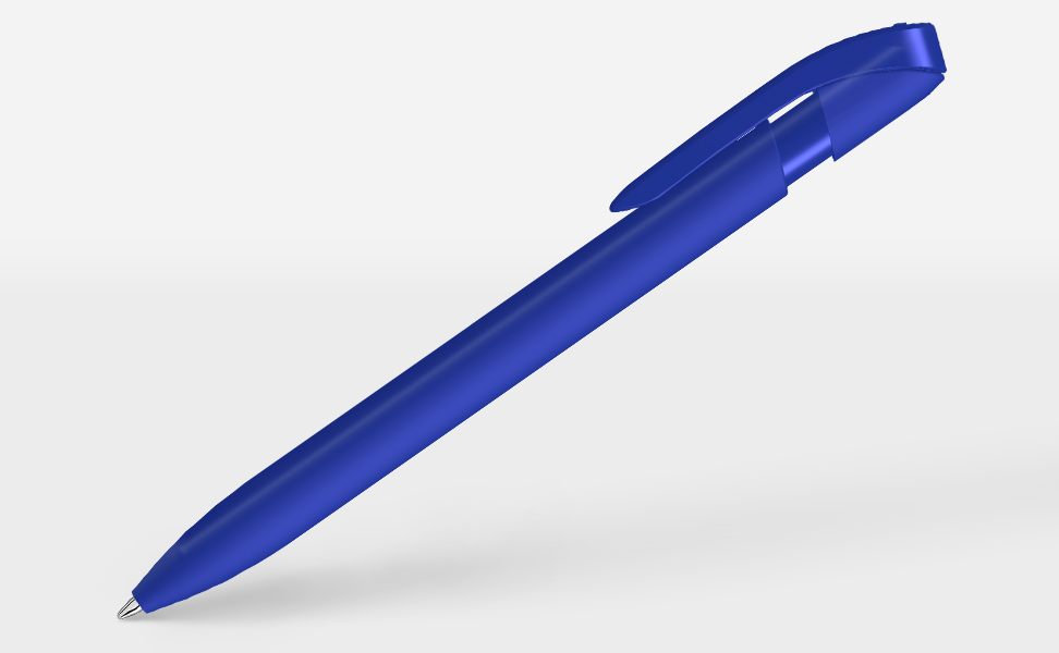 Kugelschreiber, Kugelschreiber-Blue, Schreibgerät, Kugelspitze, Gummi-Griff