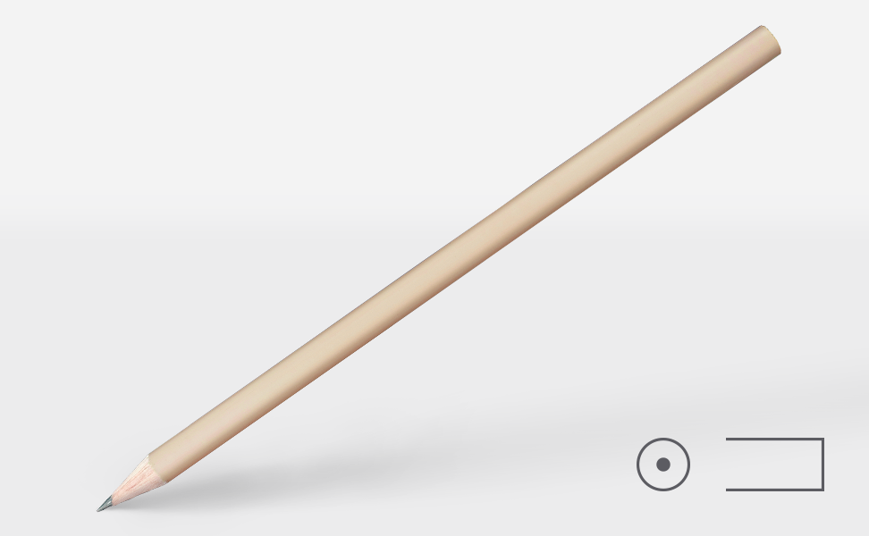 Bleistift 0257, Pastell-beige Bleistift 0257, Pastell-beige