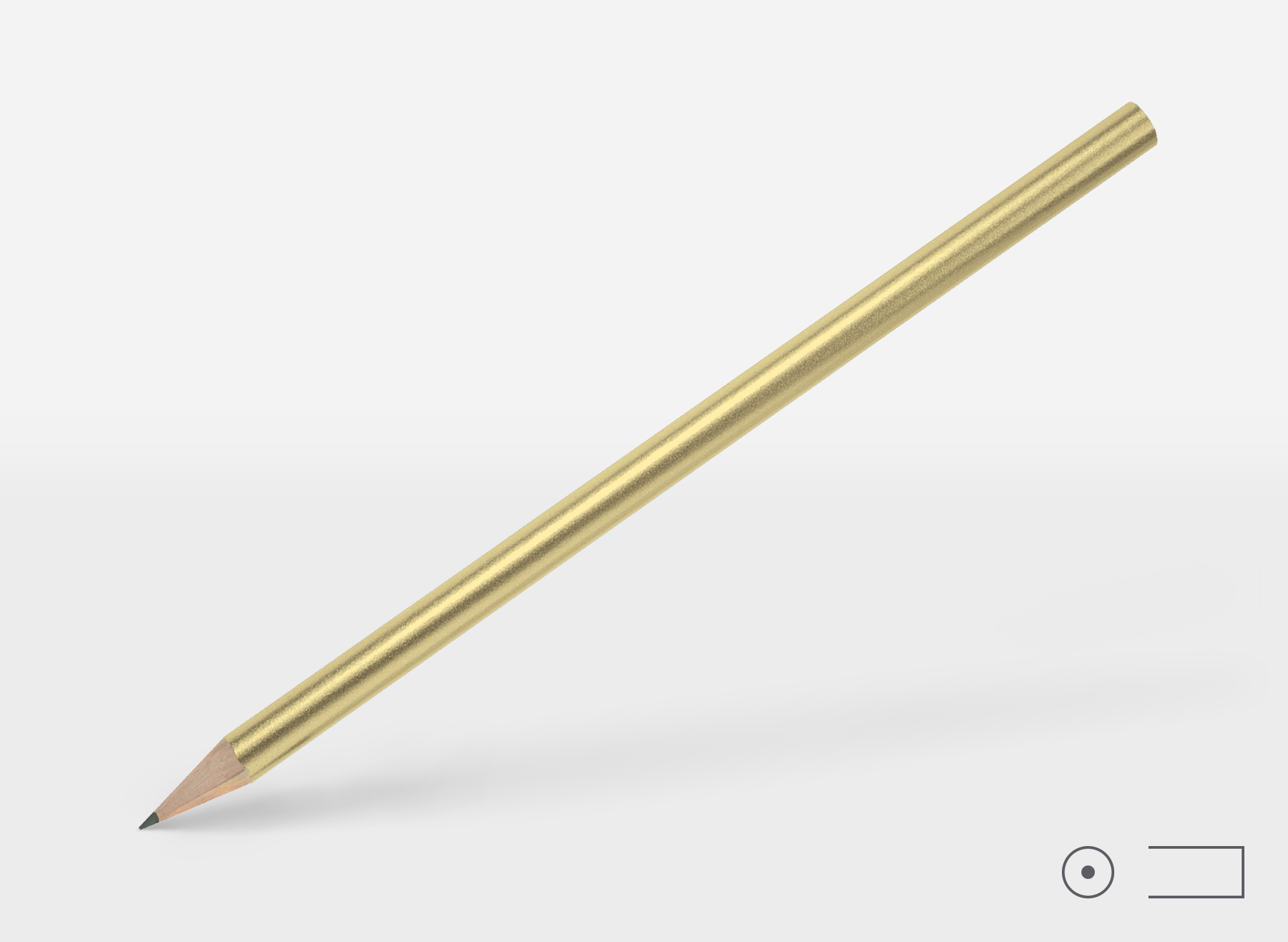 Bleistift 0241, gold, rund