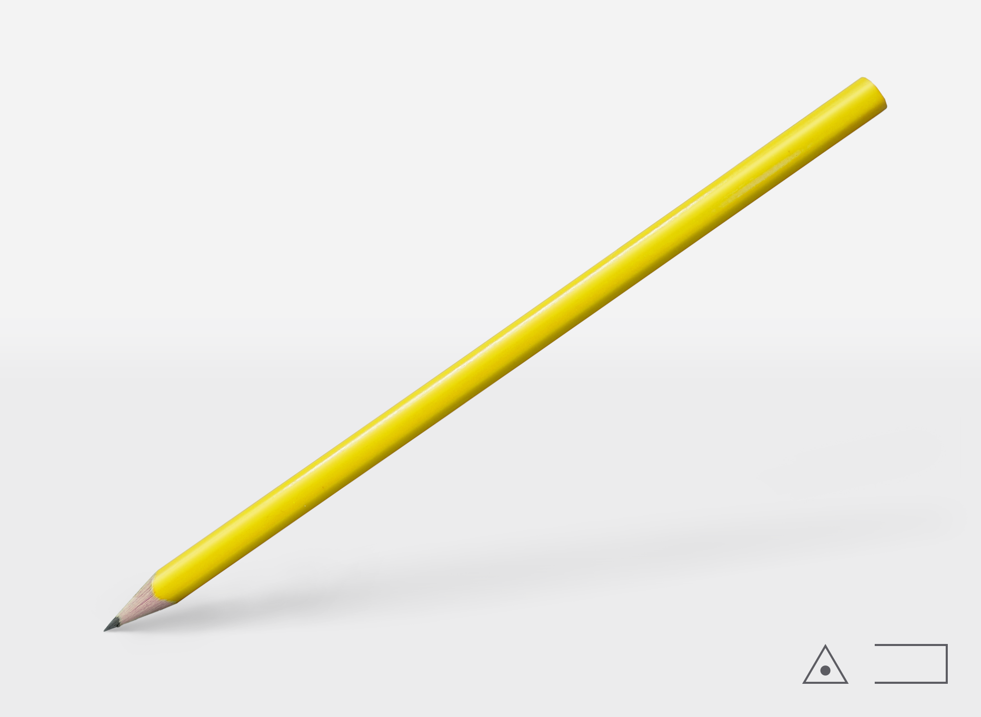 Bleistift 0251, gelb, dreieckig