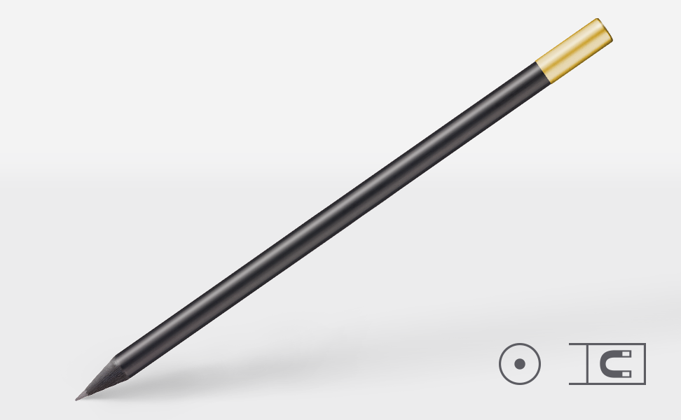 0214-Gold-Listenansicht-mit-Iconset-486x300px-1-0 Bleistift 0214, schwarz, rund, Magnetkappe Gold