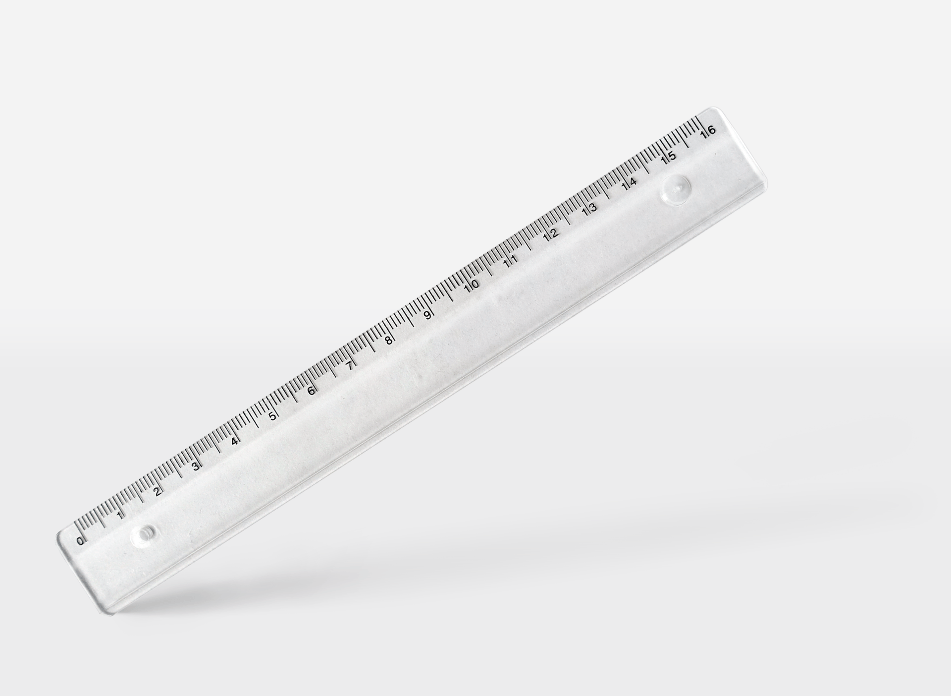 Ruler 16 cm - transparent