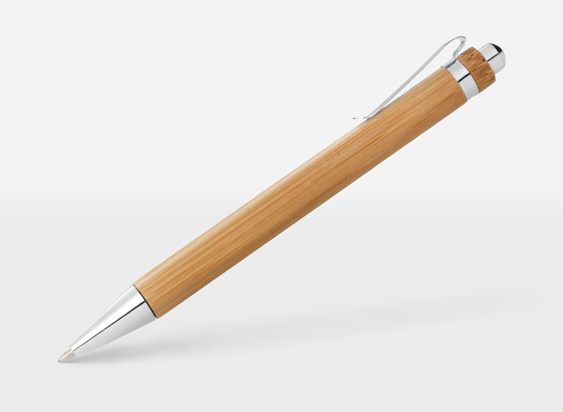 Bambus-Kugelschreiber Schreibfarbe blau (5202)