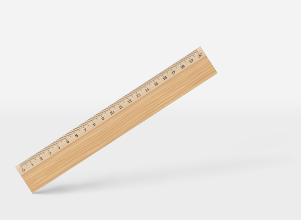 Print on a 20 cm wooden ruler – from 1 piece